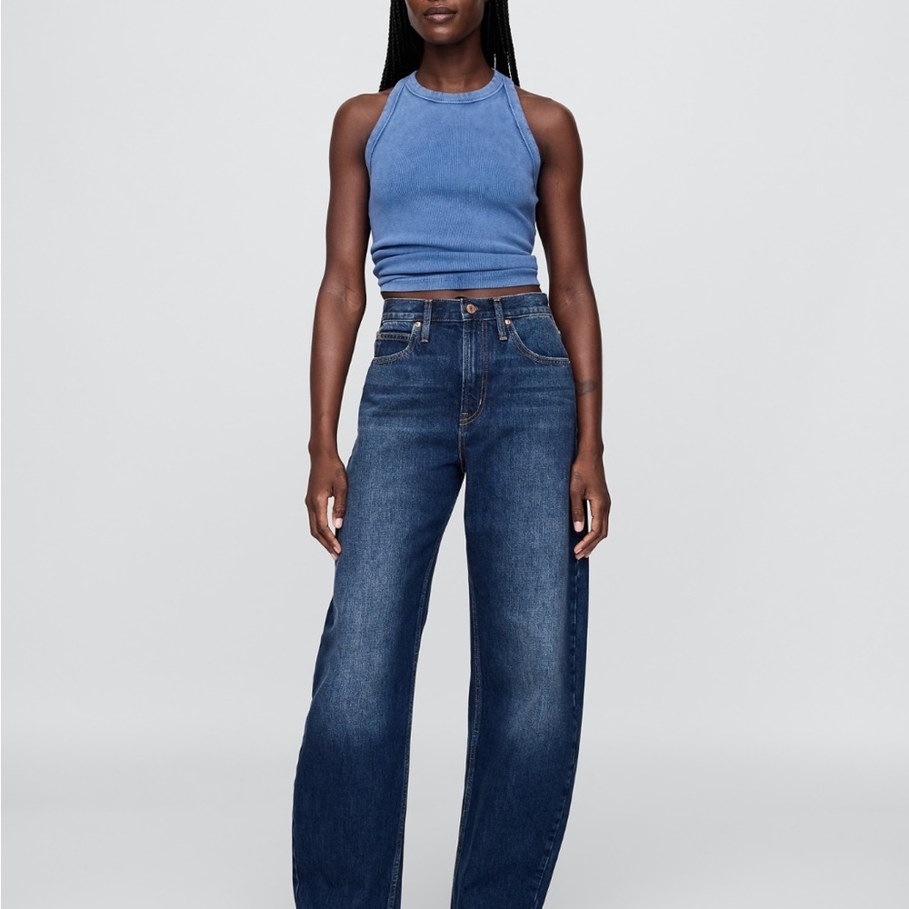 Gap High-Rise Barrel Leg Jeans NWOT